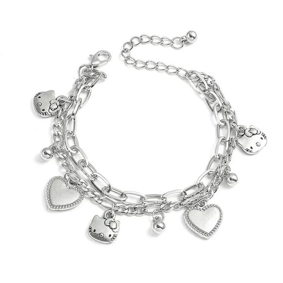 Sanrio Hello Kitty silver charm bracelet - Picture 1 of 4